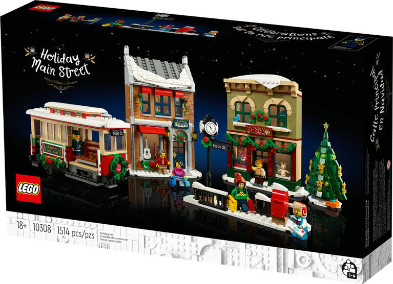 LEGO Holiday Main Street 10308 Building Kit for Adults and Families (1,514 Pieces)