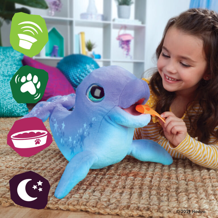 furReal Dazzlin' Dimples My Playful Dolphin, 80+ Sounds and Reactions, Interactive Toy Electronic Pet