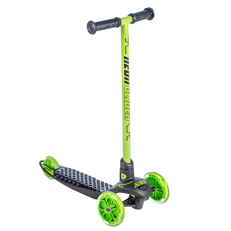 Neon Glider Three Wheel Scooter For Kids With Light Up Wheels Green Toys R Us Canada