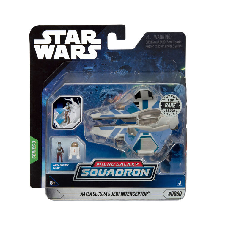 Star Wars Micro Galaxy Squadron 3" Vehicle - Aayla Secura's Jedi Interceptor