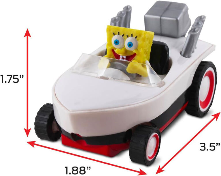 NKOK Spongebob Pullback Hot Rod Boat