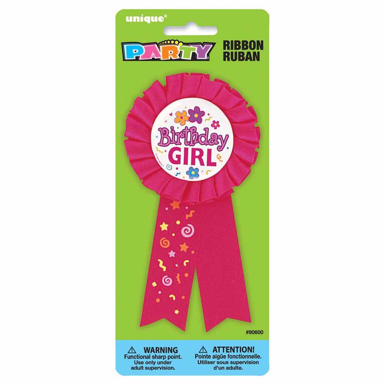 Birthday Girl Award Badge - English Edition