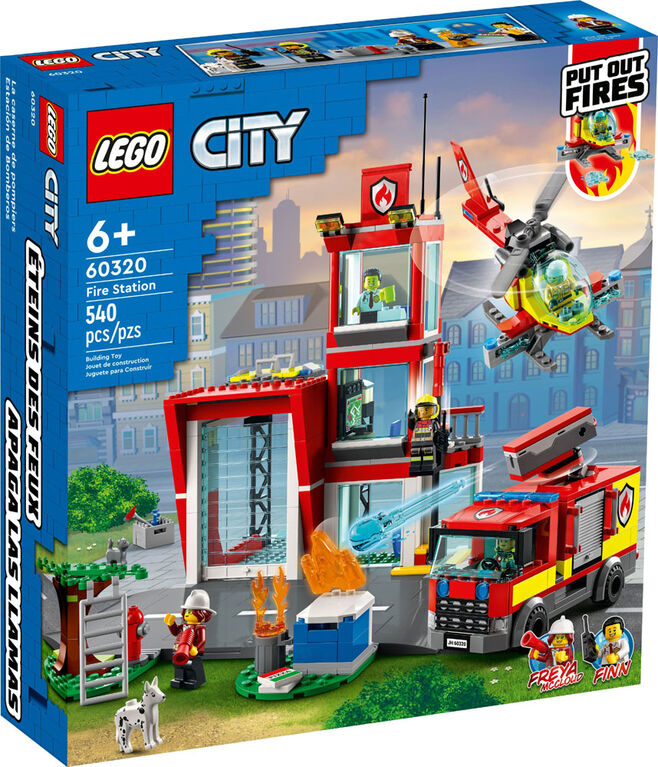 LEGO City La caserne de pompiers 60320 Ensemble de construction (540 pièces)