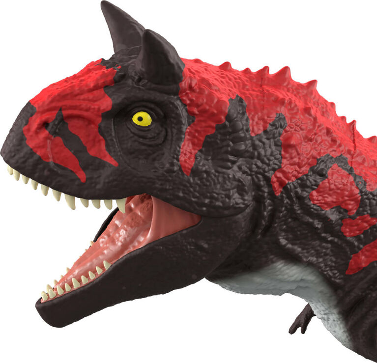 Figurine de dinosaure Carnotaure Rugissement et Texture réaliste de Jurassic World, collection Héritage réimaginée