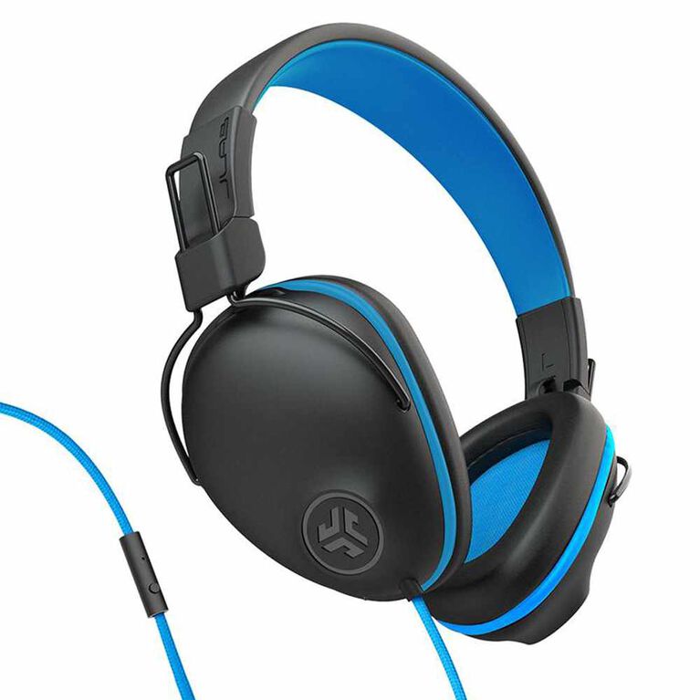 JLab Audio JBuddies Pro Casque Filaire Noir/Bleu (Emballage Anglais)