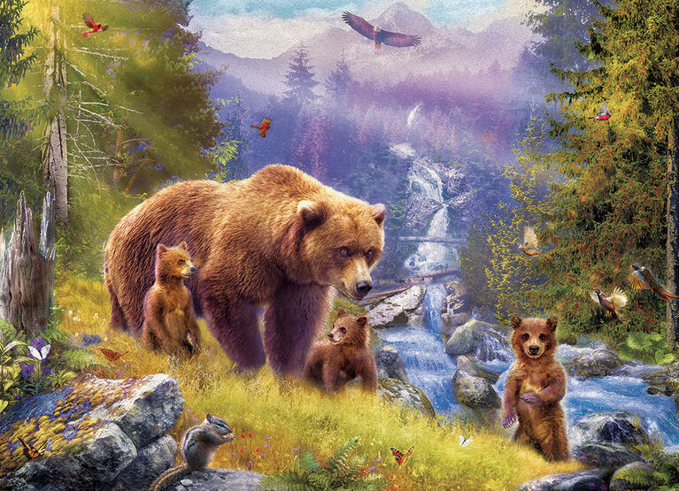 Eurographics Grizzly Cubs 500 Piece Puzzle