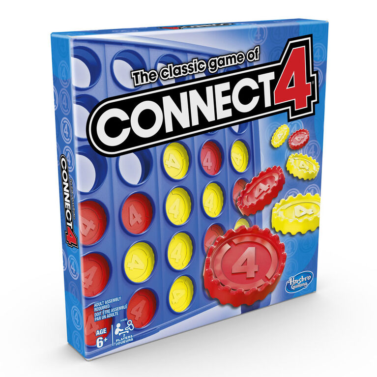 Jeu Connect 4 de Hasbro Gaming - les motifs peuvent varier