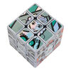 Rubik's Cube, Cube 3x3 métallique finition platine Disney 100e Anniversaire | Jeux à manipuler | Jouets Mickey Mouse | Jouets Disney
