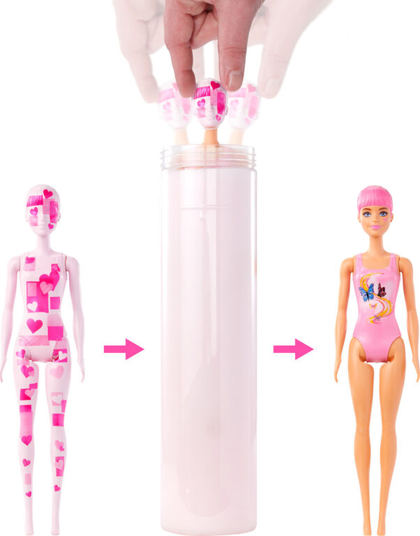 Barbie-Color Reveal-Poupée Totally Denim avec 6 surprises