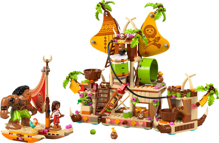 LEGO Disney Moana 2 La barge des Kakamoras, Ensemble de Jouet de Construction, Bateau avec Coffre au Trésor 43258