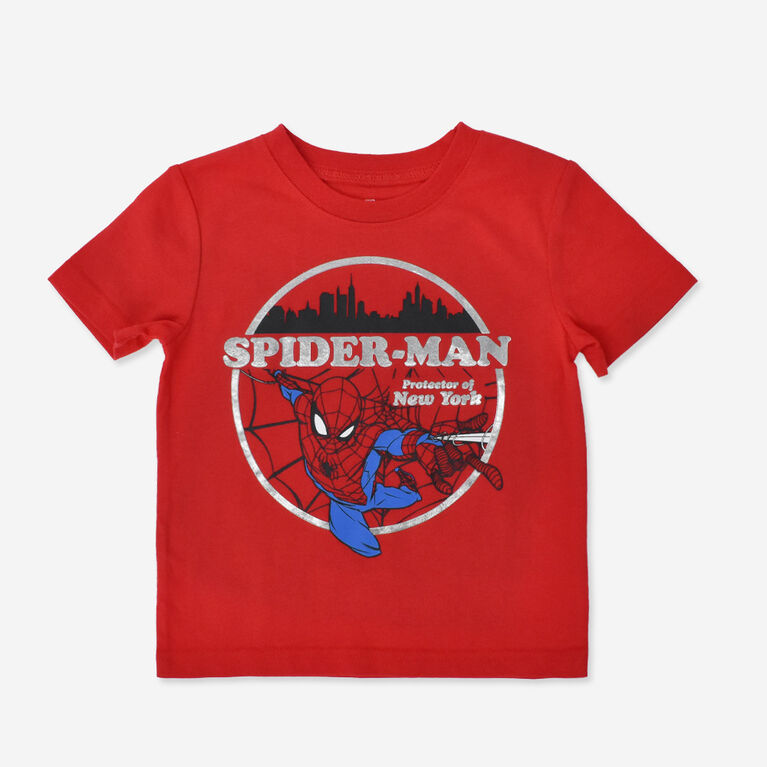 Marvel Spiderman Short Sleeve Top Red 4/5