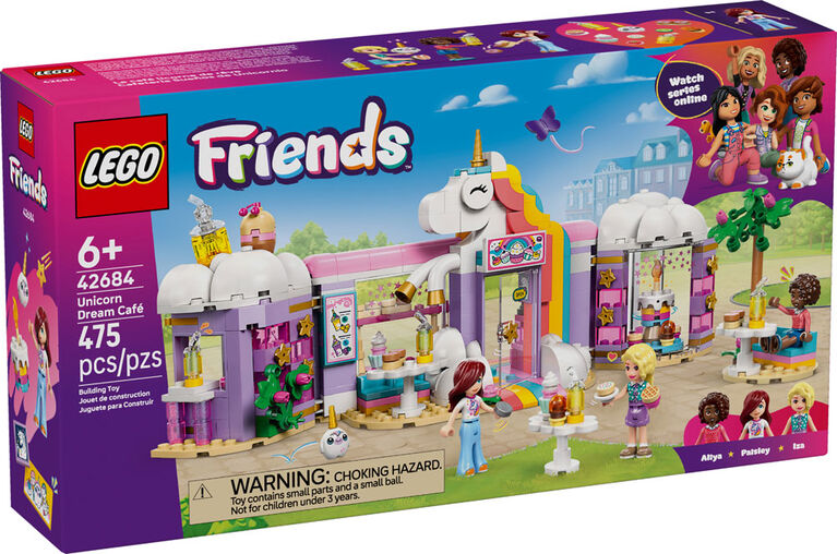 LEGO Friends Le Caf&eacute; Licorne de R&ecirc;ve - Ensemble de construction - Jouet de Simulation sur le Th&egrave;me des Licornes, avec 3 minipoup&eacute;es - 42684