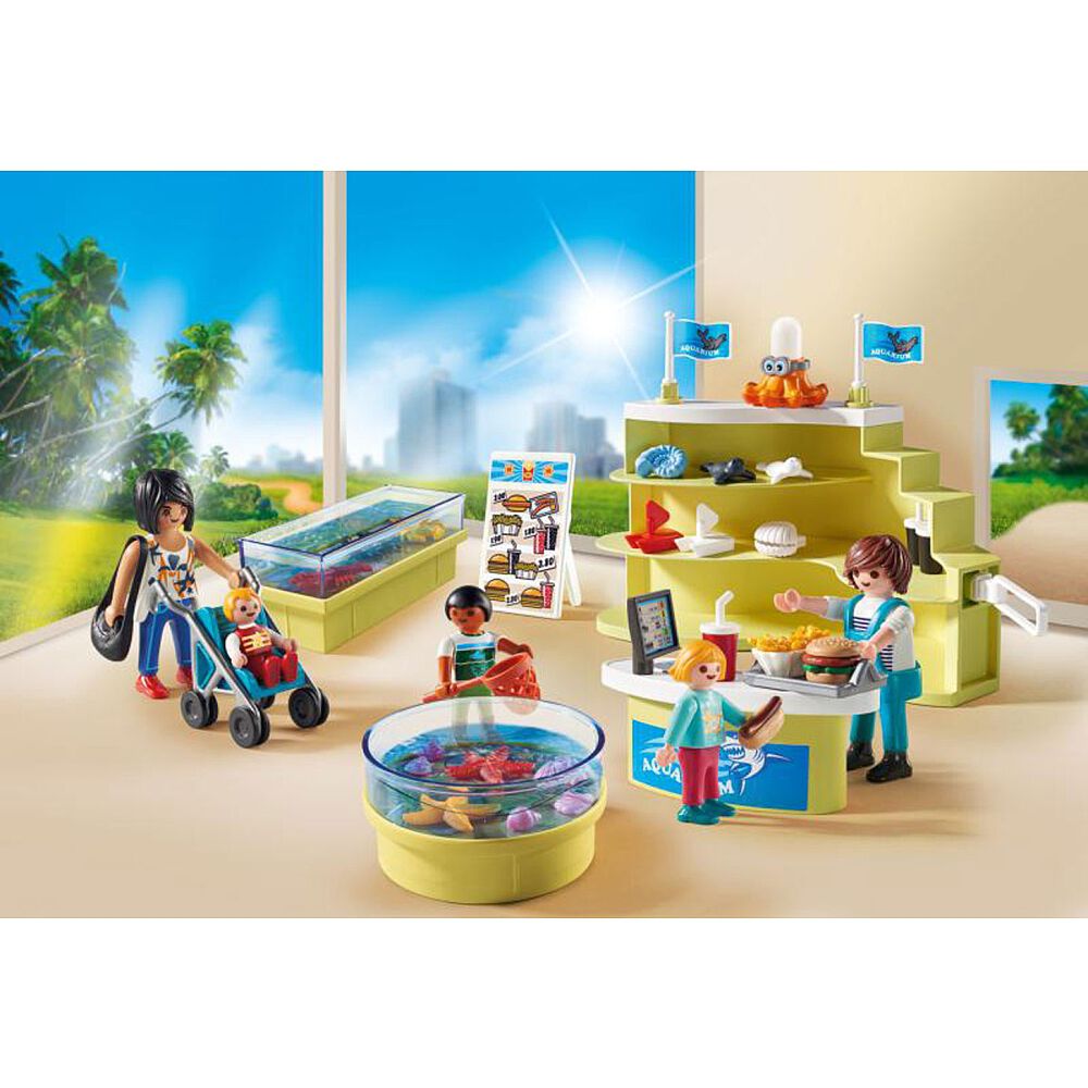 playmobil aquarium building set