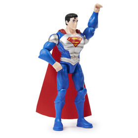 DC Comics 4-inch SUPERMAN Action Figure with 3 Mystery Accessories, Adventure 3