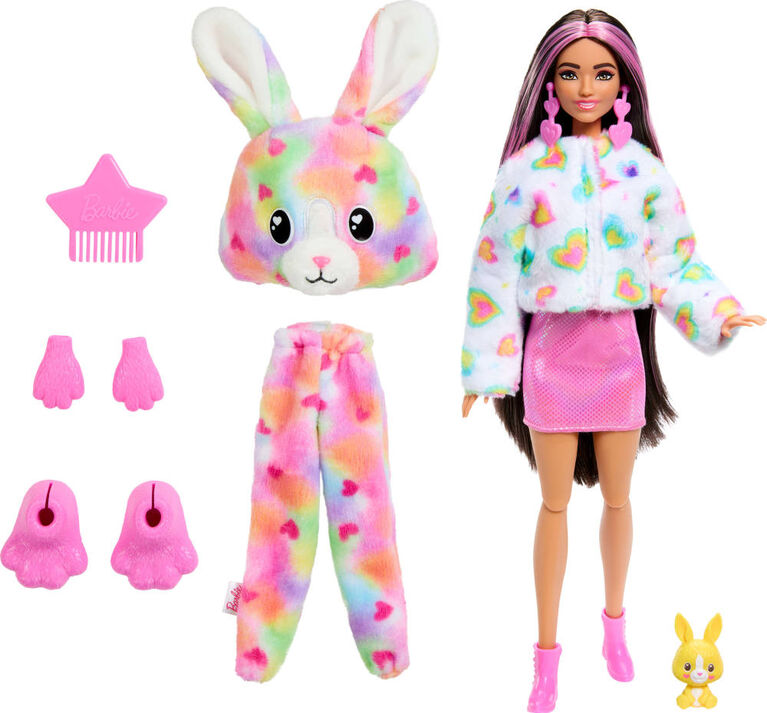 Barbie Cutie Reveal Bunny Doll & Accessories, Color Dream Series with 10 Surprises