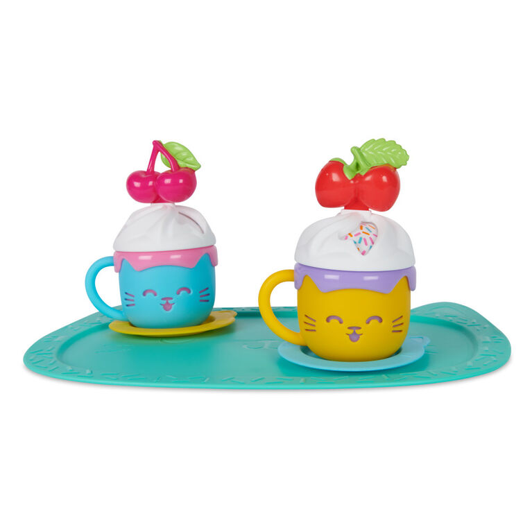 Gabby's Dollhouse, Sprinkle Party Sweet Treat Set, Pretend Play Kitchen Hot Cocoa Party Set with Fruit and Sprinkles