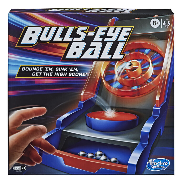 Bulls-Eye Ball Game, Active Electronic Game for 1 or More Players, Features 5 Exciting Modes - English Edition