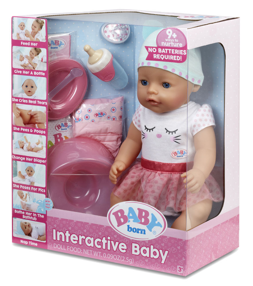 baby born doll interactive