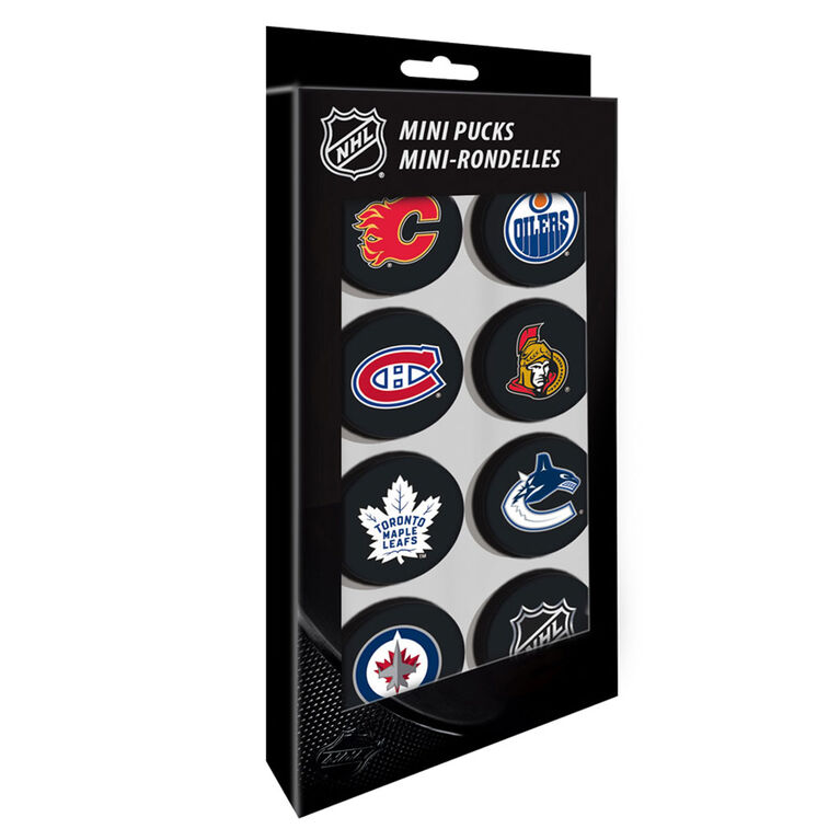 NHL 7 Canadian Teams Mini Pucks Pack