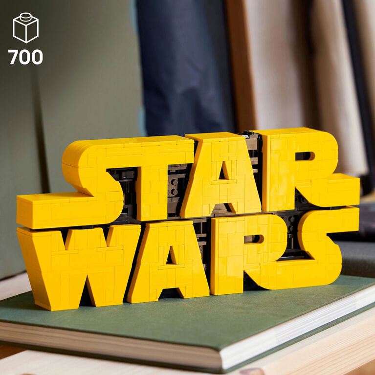 LEGO Star Wars Le logo Star Wars en briques, Logo, Ensemble de modèle à construire pour adultes, Décoration 75407