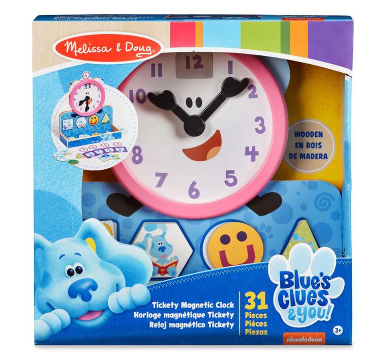 Blue's Clues and You! Wooden Tickety Tock Magnetic Clock