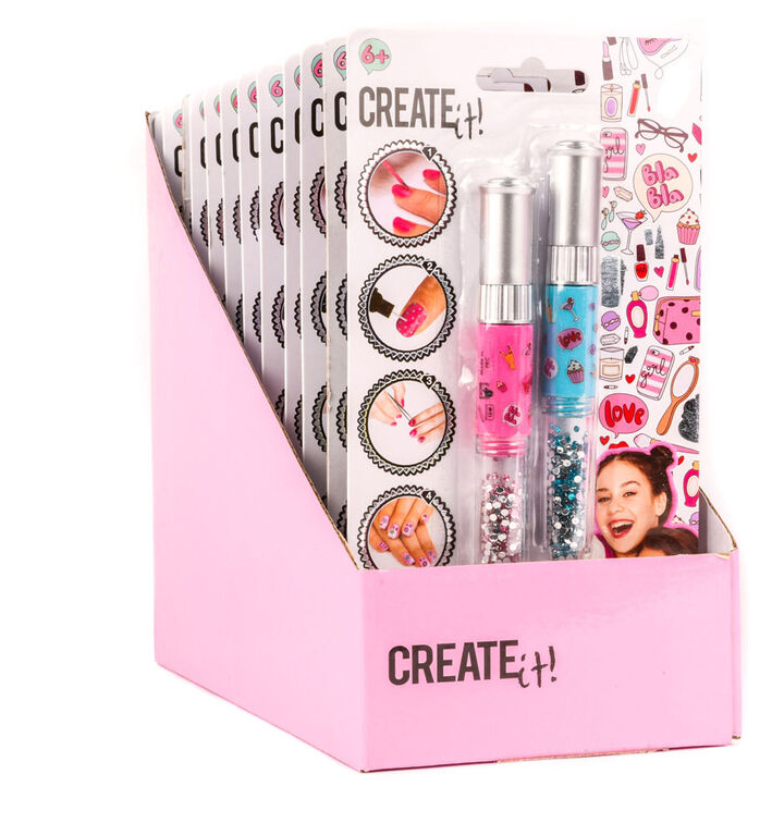 CREATE IT! Nail Art 3 In 1 Pen 2-Pieces Display