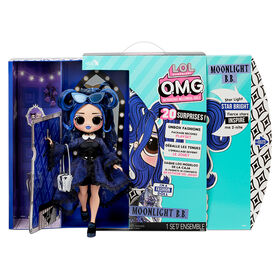 Poupée-mannequin LOL Surprise OMG Moonlight B.B. - Jeu de poupée à vêtir avec 20 surprises