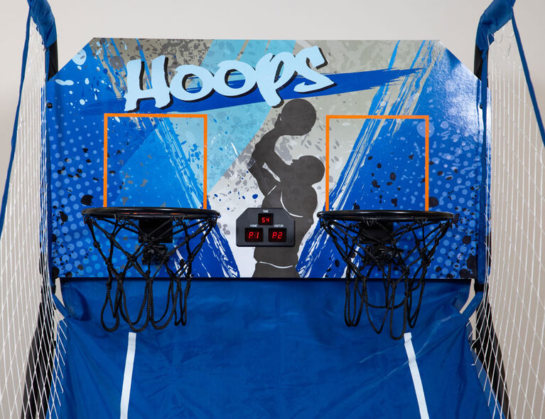 Hoops Dual Basketball Arcade Game with Electronic Digital Scoring