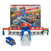 PAW Patrol, Big Truck Pups, Truck Stop HQ, Coffret de jeu transformable de 91,4 cm, figurines articulées, petites voitures, effets sonores et lumineux