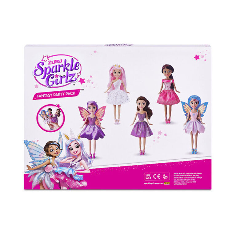 Ensemble de 5 poupées Sparkle Girlz Fantasy par ZURU