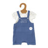 Home Grown Baby 3 Piece Dungaree Set : Blue 