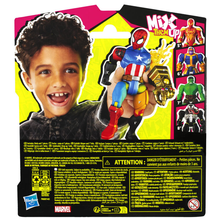 MixMashers Marvel Spider-Man Mix-And-Match Action Figure & Accessories