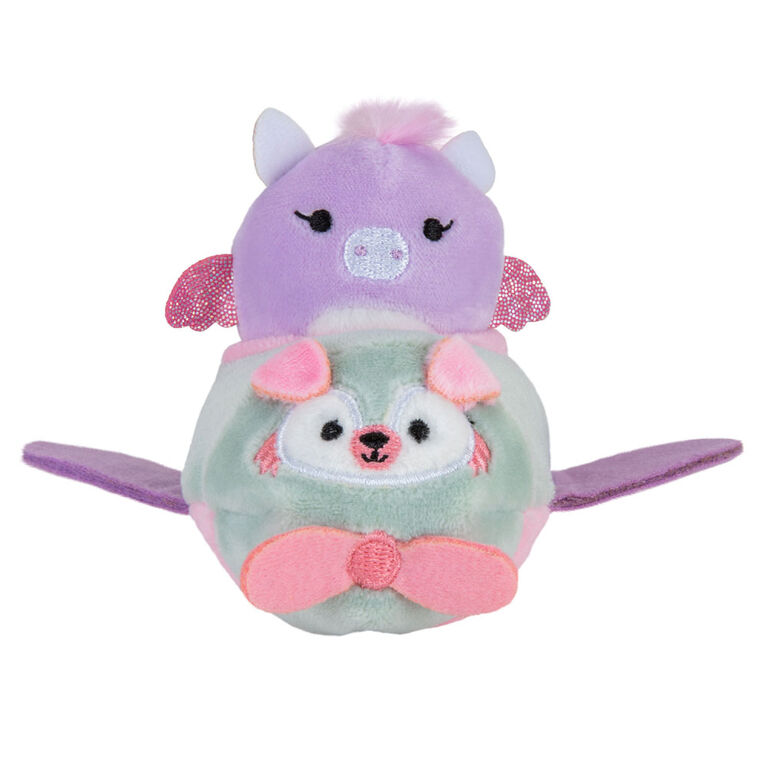 Mini-peluche Squishville - Squishville Stefana en avion