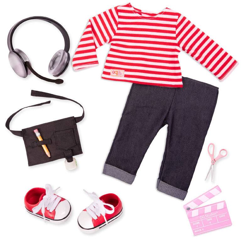 Our Generation, Behind The Scenes, Movie Production Outfit with Accessories for 18-inch Dolls