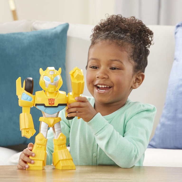 Playskool Heroes - Transformers Rescue Bots Academy Mega Mighties - Figurine de 25 cm articulée de Bumblebee