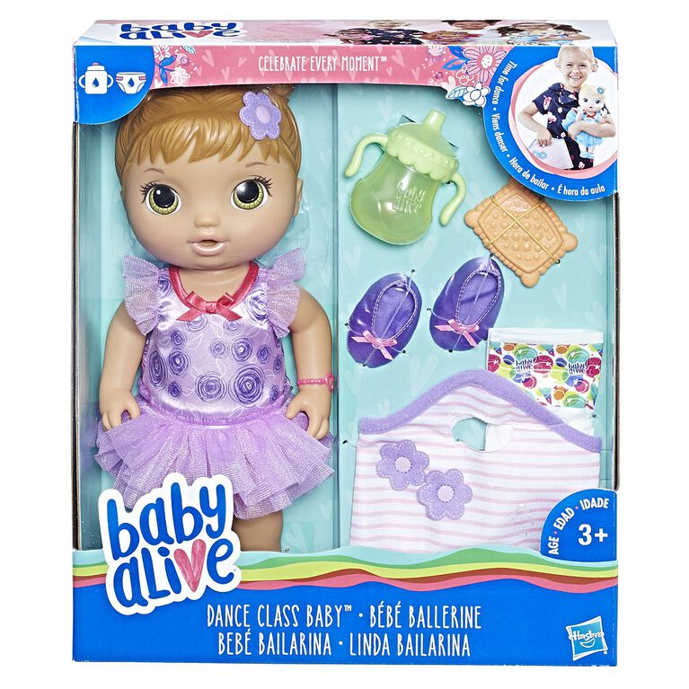 Baby Alive Dance Class Baby (Brown Sculpted Hair) R Exclusive Toys