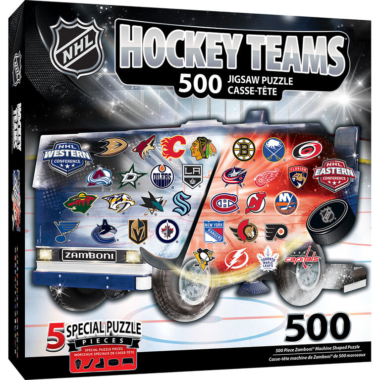 Masterpieces Puzzle Company NHL League Zamboni 500 Piece Shaped Puzzle - English Edition