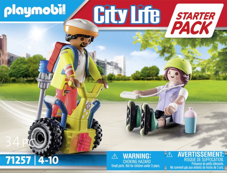 Playmobil - Starter Pack Secouriste avec gyropode