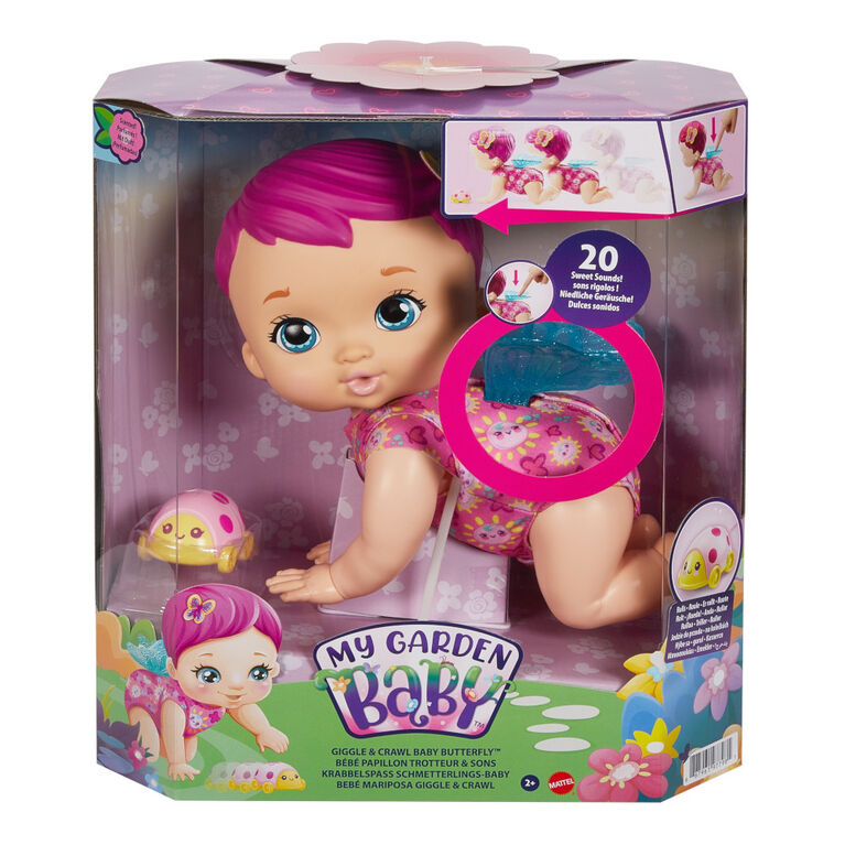 My Garden Baby Giggle and Crawl Baby Butterfly Doll - R Exclusive