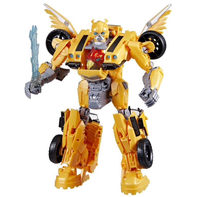 Transformers Toys Transformers: Rise of the Beasts Movie, Beast-Mode Bumblebee Action Figure, Ages 6 and up, 10-inch - English Edition