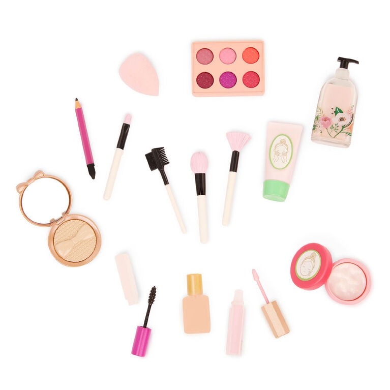 Our Generation Fabulous Fun Vanity Set Pink Vanity Table & Accessories for 18-inch Dolls