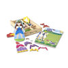 Melissa & Doug Princess & Horse Magnetic Dress-Up Dolls en bois Jeu de simulation (35 pcs)