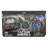 Marvel Legends Series Captain America with Motorcycle, Shield, and Helmet