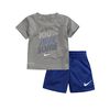 Nike Ensemoisble short  de 2 piéces, bleu - 12 mois.
