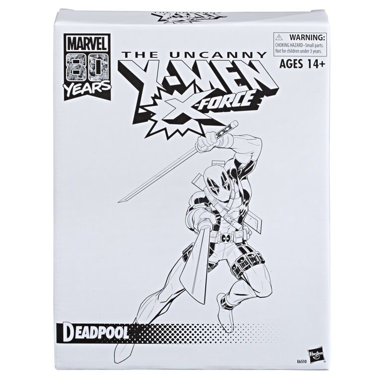 Marvel Legends Series Deadpool, Marvel Comics Uncanny X-Men Retro Collectible 6 Inch Action Figure - English Edition