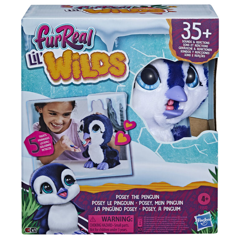 furReal Lil' Wilds Posey the Penguin Interactive Animatronic Plush Toy: Electronic Pet - R Exclusive