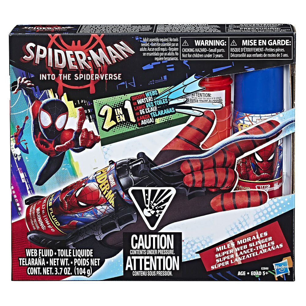 spider man toy with web