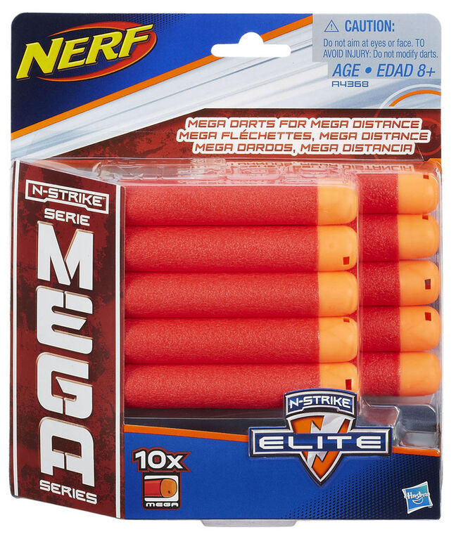 NERF N-Strike Série Mega - Recharge de 10 fléchettes