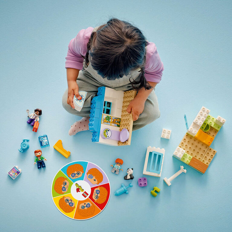 LEGO DUPLO Town First Time Visit with the Doctor Office Building Toy - Playset for Preschool Kids - 10449