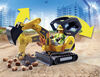 Mini-pelleteuse et chantier